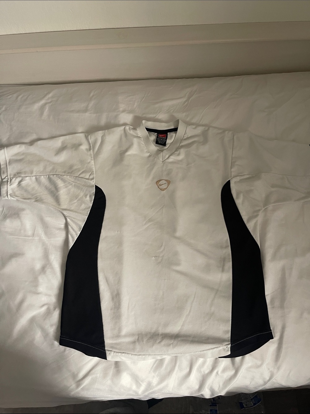Nike White and Black Men's Athletic Jersey